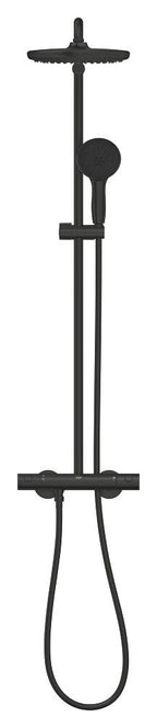 Grohe Tempesta System 250 Duvara Monte Termostatik Bataryalı Duş Sistemi Mat Siyah - 266702431