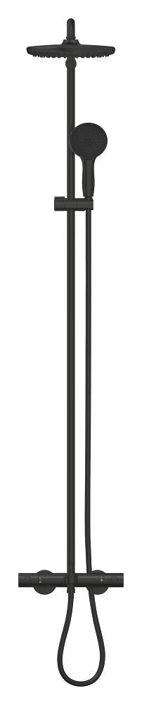 Grohe Tempesta System 250 Duvara Monte Termostatik Bataryalı Duş Sistemi Mat Siyah - 266722431