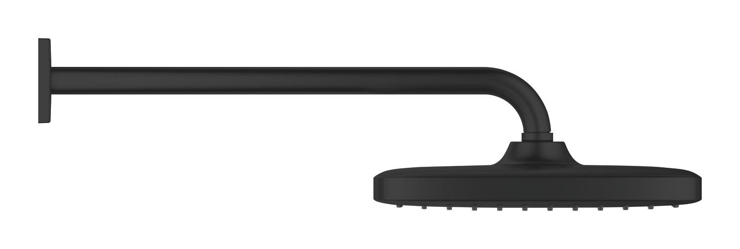 Grohe Tempesta 250 Cube Tepe Duşu ve Dirseği 38 cm Mat Siyah - 266872430