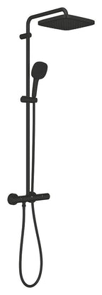 Grohe Tempesta System 250 Cube Duvara Monte Termostatik Bataryalı Duş Sistemi Mat Siyah - 266892431