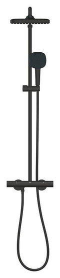 Grohe Tempesta System 250 Cube Duvara Monte Termostatik Bataryalı Duş Sistemi Mat Siyah - 266892431