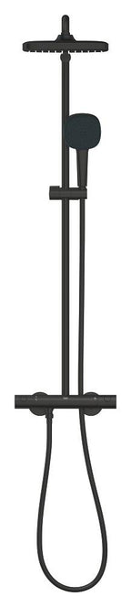 Grohe Tempesta System 250 Cube Duvara Monte Termostatik Bataryalı Duş Sistemi Mat Siyah - 266892431