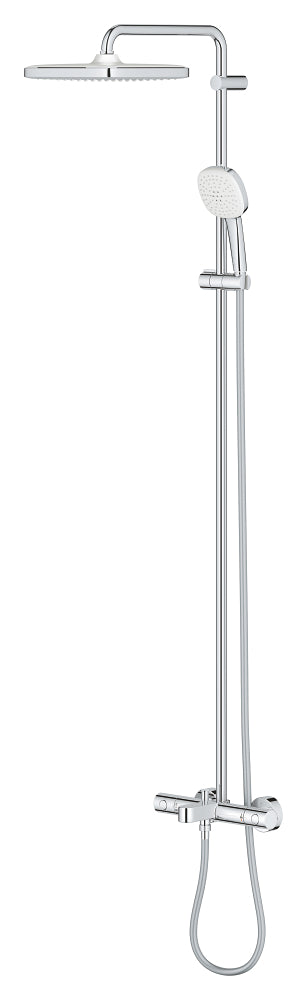 Grohe Tempesta System 250 Cube Duvara Monte Termostatik Bataryalı Duş Sistemi Krom - 26691001