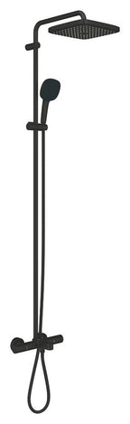 Grohe Tempesta System 250 Cube Duvara Monte Termostatik Bataryalı Duş Sistemi Mat Siyah - 266912431