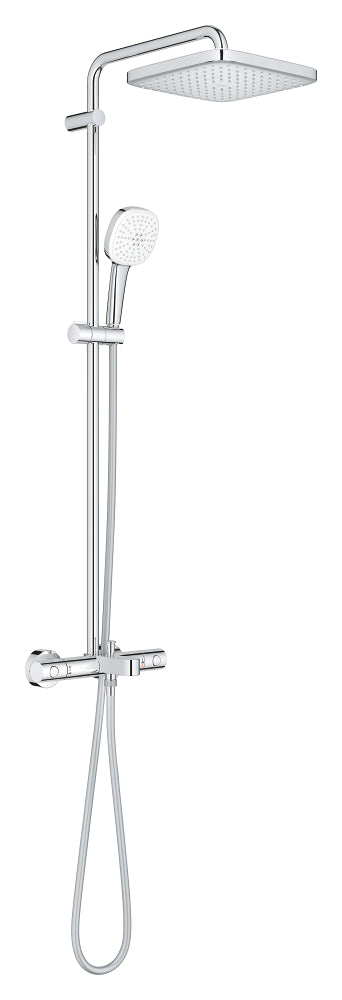 Grohe Tempesta System 250 Cube Duvara Monte Termostatik Bataryalı Duş Sistemi - 26975001