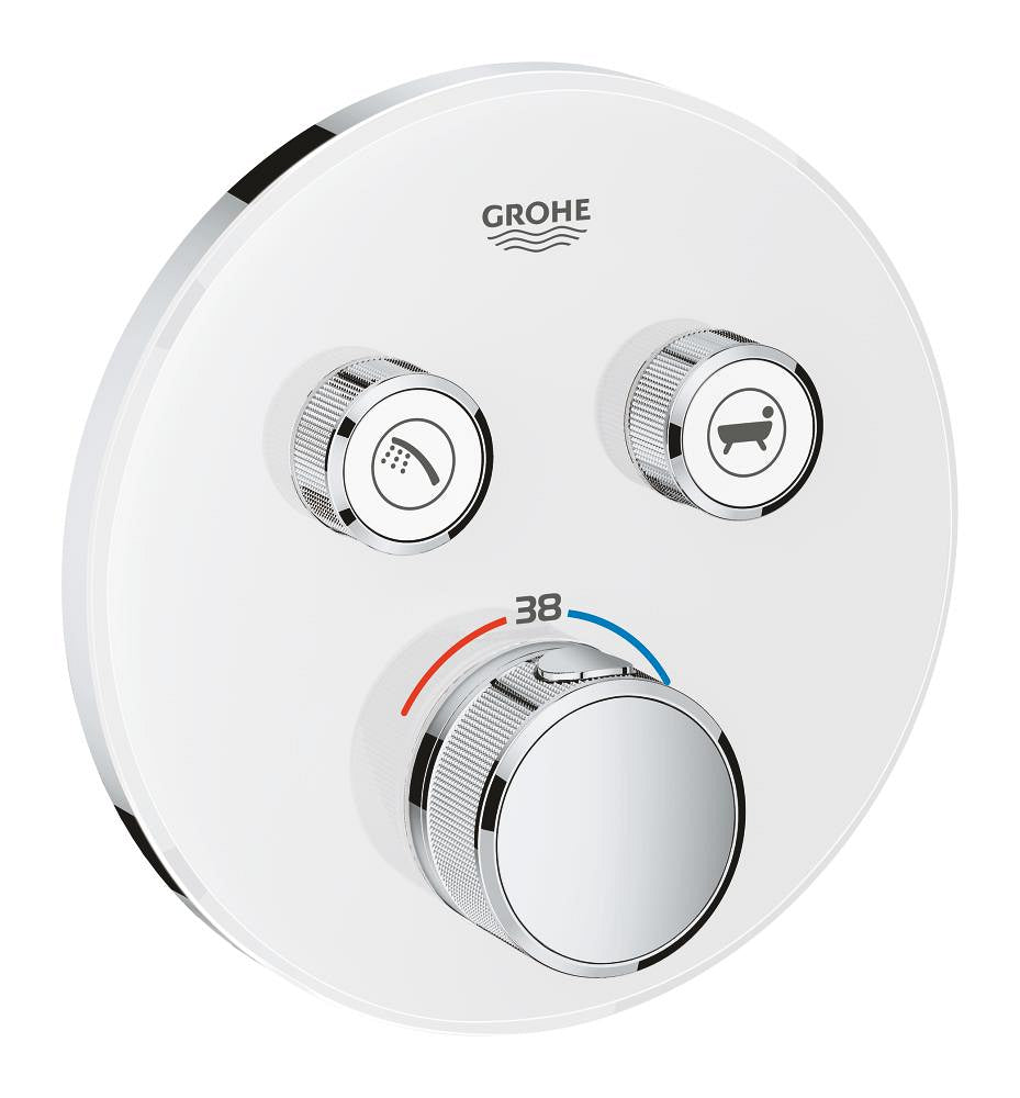 Grohe Grohtherm Smartcontrol Çift Yönlü Ankastre Termostatik Duş Bataryası Beyaz - 29151LS0