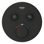 Grohe Grohtherm Smartcontrol Çift Yönlü Ankastre Termostatik Duş Bataryası Mat Siyah - 29507KF0