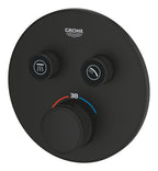 Grohe Grohtherm Smartcontrol Çift Yönlü Ankastre Termostatik Duş Bataryası Mat Siyah - 29507KF0