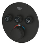 Grohe Grohtherm Smartcontrol Üç Yönlü Ankastre Termostatik Duş Bataryası Mat Siyah - 29508KF0
