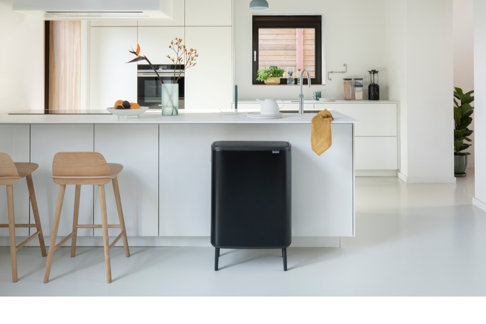 Brabantia Çöp Kutusu 30 + 30 lt Bo Touch Dokunmatik Kapak Mat Siyah 130625