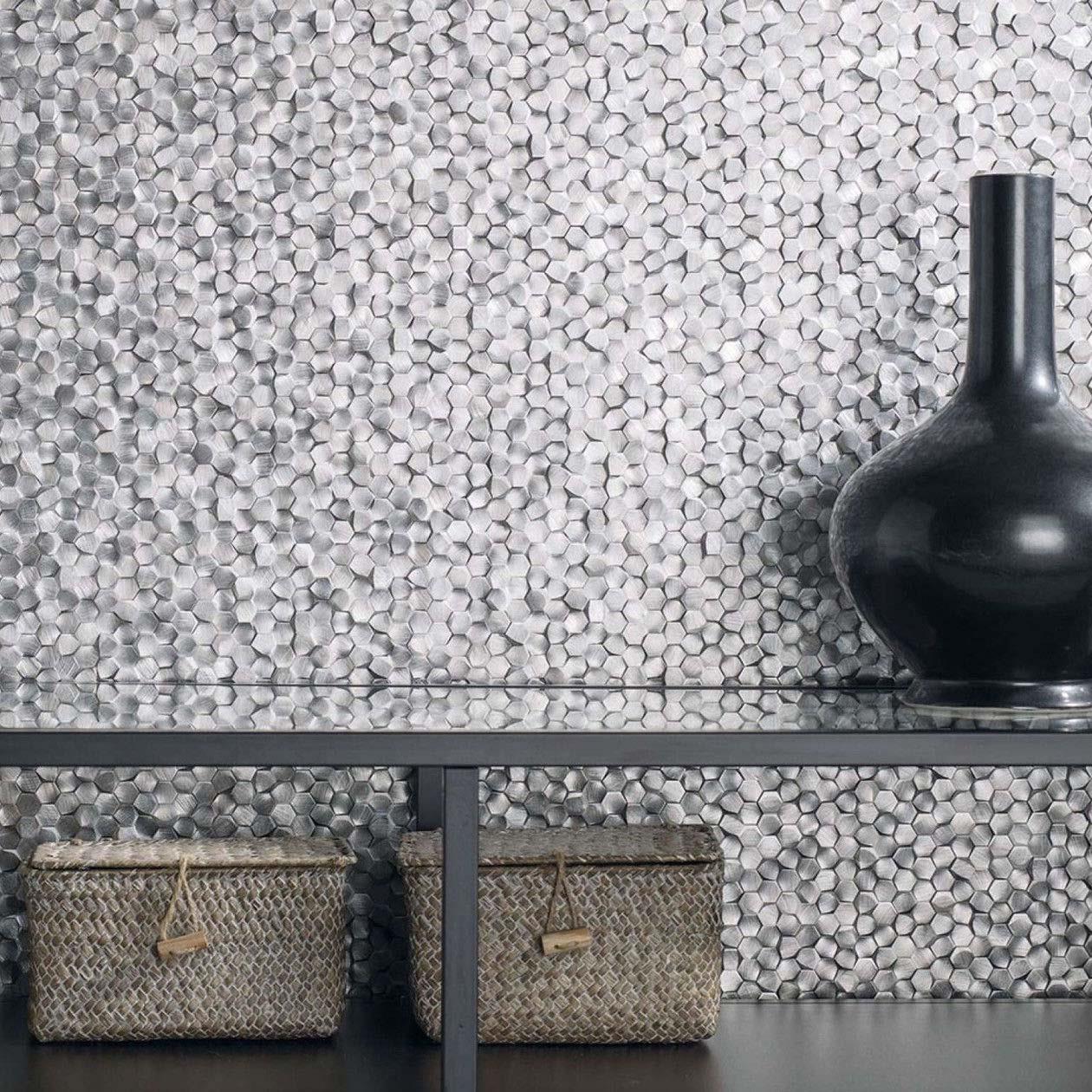 Antic Collanial Mozaik Gravity Aluminium Hexagon Metal