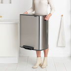 Brabantia  Çöp Kutusu Büyük Boy 60 lt Bo Touch Pedallı Mat Çelik 211324