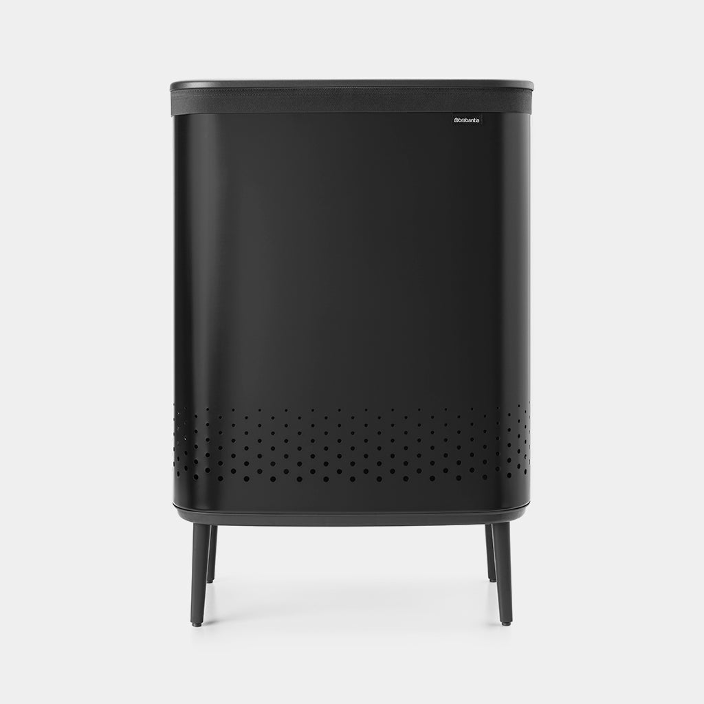 Brabantia Çamaşır Sepeti İki Bölmeli 2 x 45 lt Siyah 200564