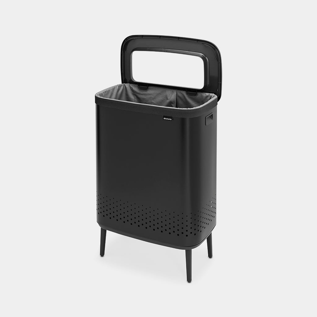 Brabantia Çamaşır Sepeti İki Bölmeli 2 x 45 lt Siyah 200564