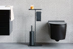 Brabantia Standlı Organizer Ayaklı Tuvalet Kağıtlık + Tuvalet Fırçası Mindset Mineral Koyu Gri 303043