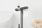 Brabantia Standlı Organizer Ayaklı Tuvalet Kağıtlık + Tuvalet Fırçası Mindset Mineral Koyu Gri 303043