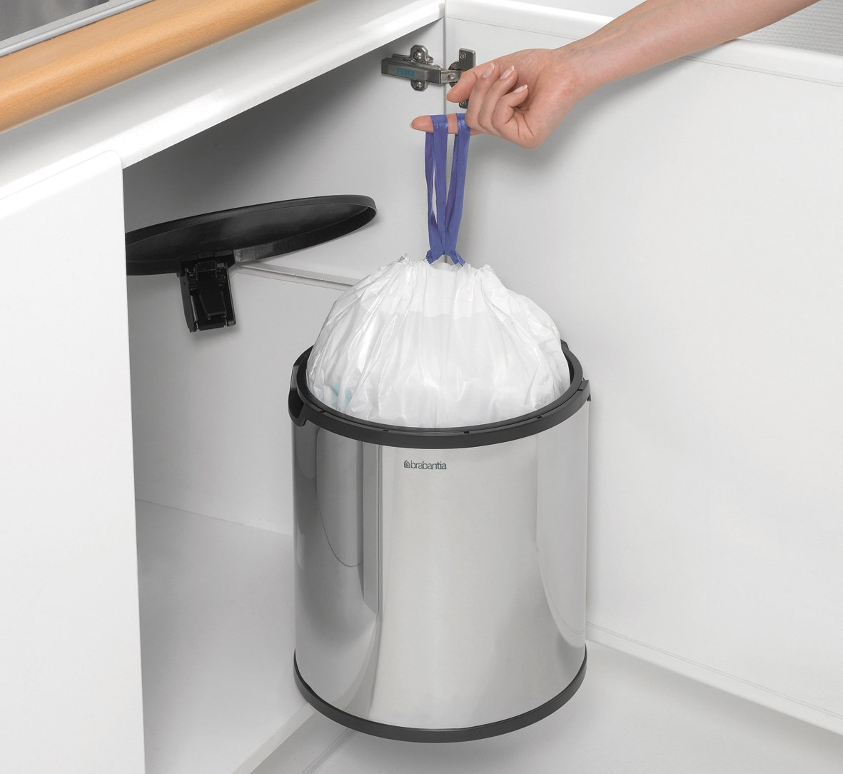 Brabantia Çöp Kutusu 15 lt Dolap İçi Briliant Steel 418181