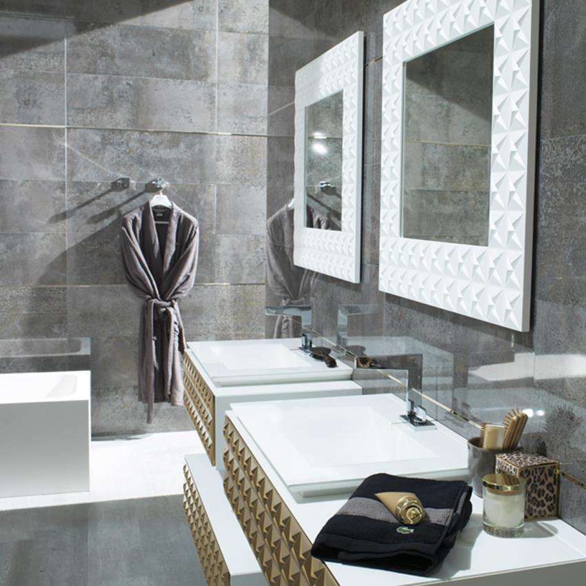 Porcelanosa Duvar Karosu Detroit Silver  31,6 x 90 cm