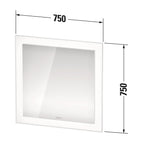 Duravit Ayna White Tulip 75x75 cm WT705100000