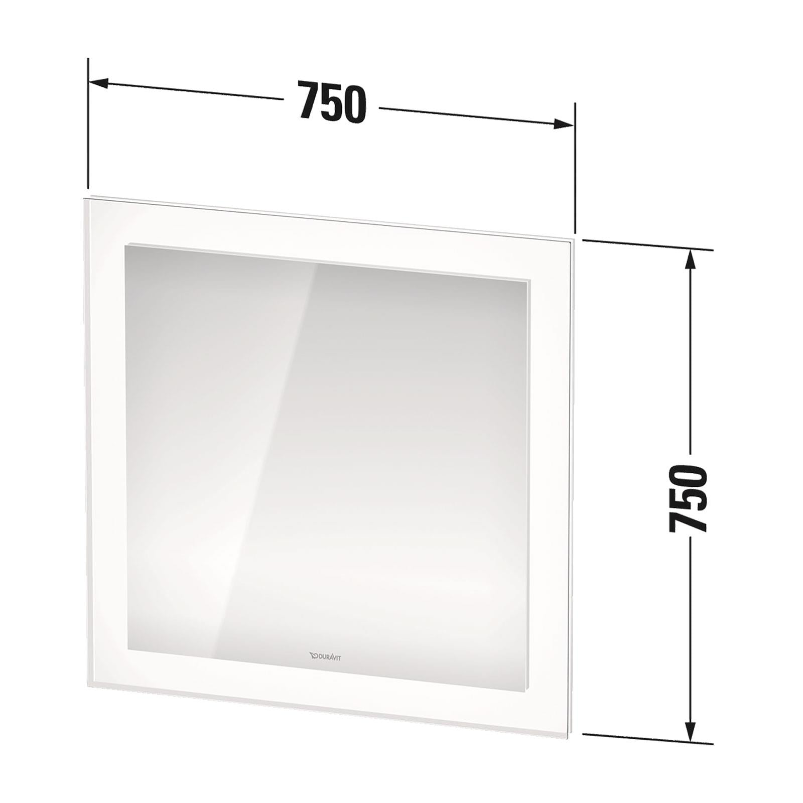 Duravit Ayna White Tulip 75x75 cm WT705100000