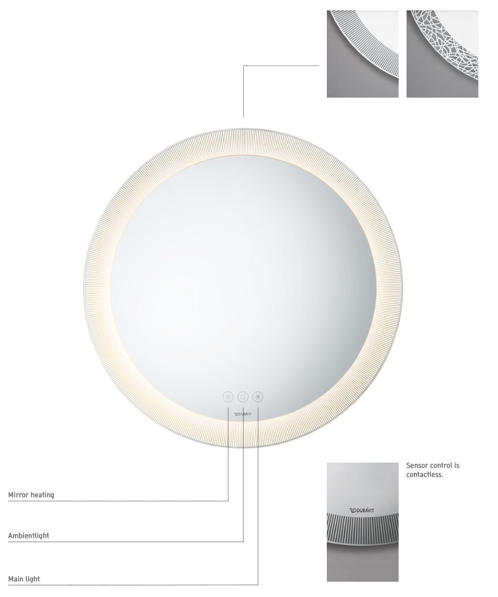 Duravit Banyo Dolabı Takımı Happy D.2 Plus C-Bonded Akdeniz Meşe Mat + Batarya + Ayna HP4638O7171