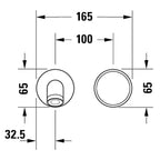 Duravit Duvardan Lavabo Bataryası White Tulip, Krom WT1070004010