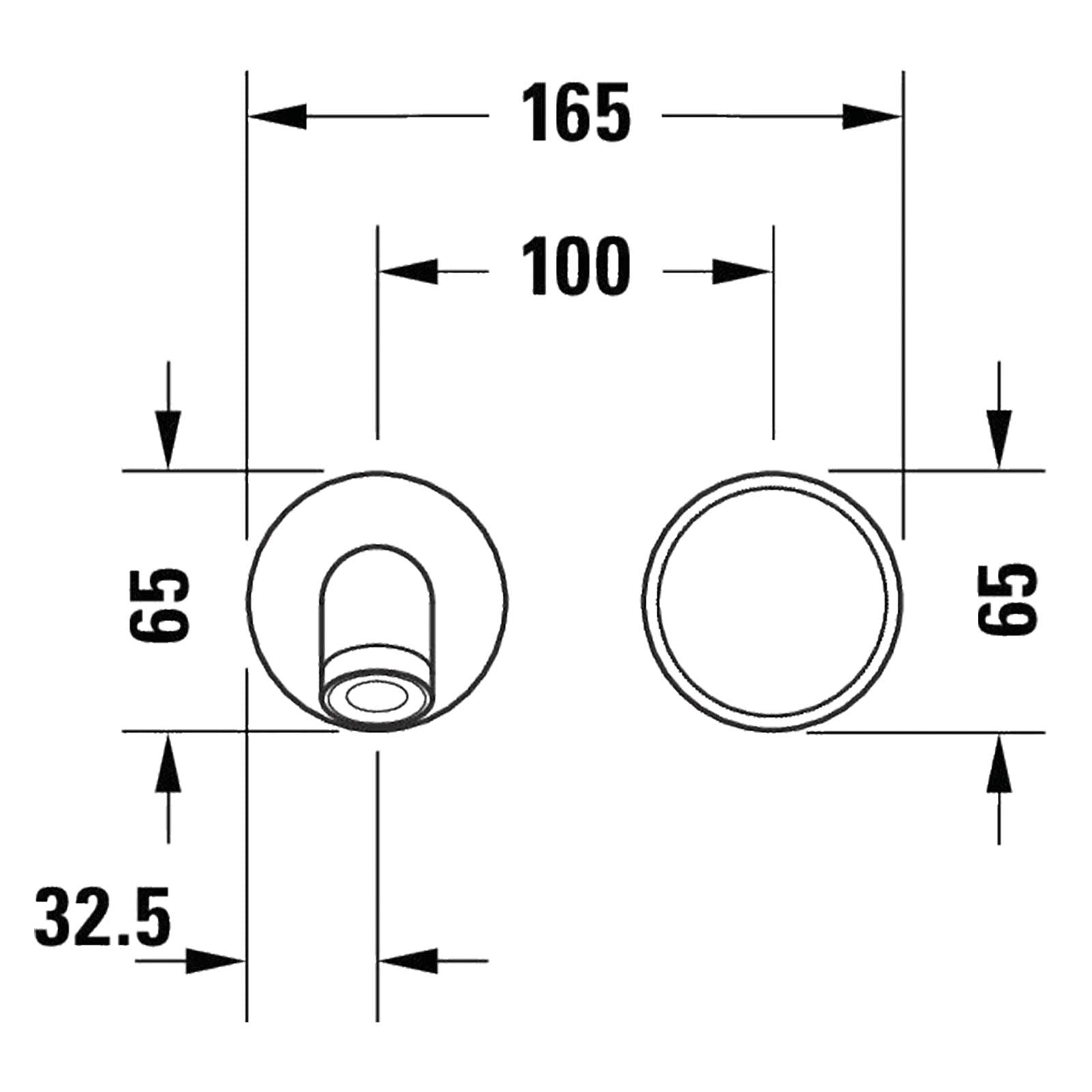 Duravit Duvardan Lavabo Bataryası White Tulip, Krom WT1070004010