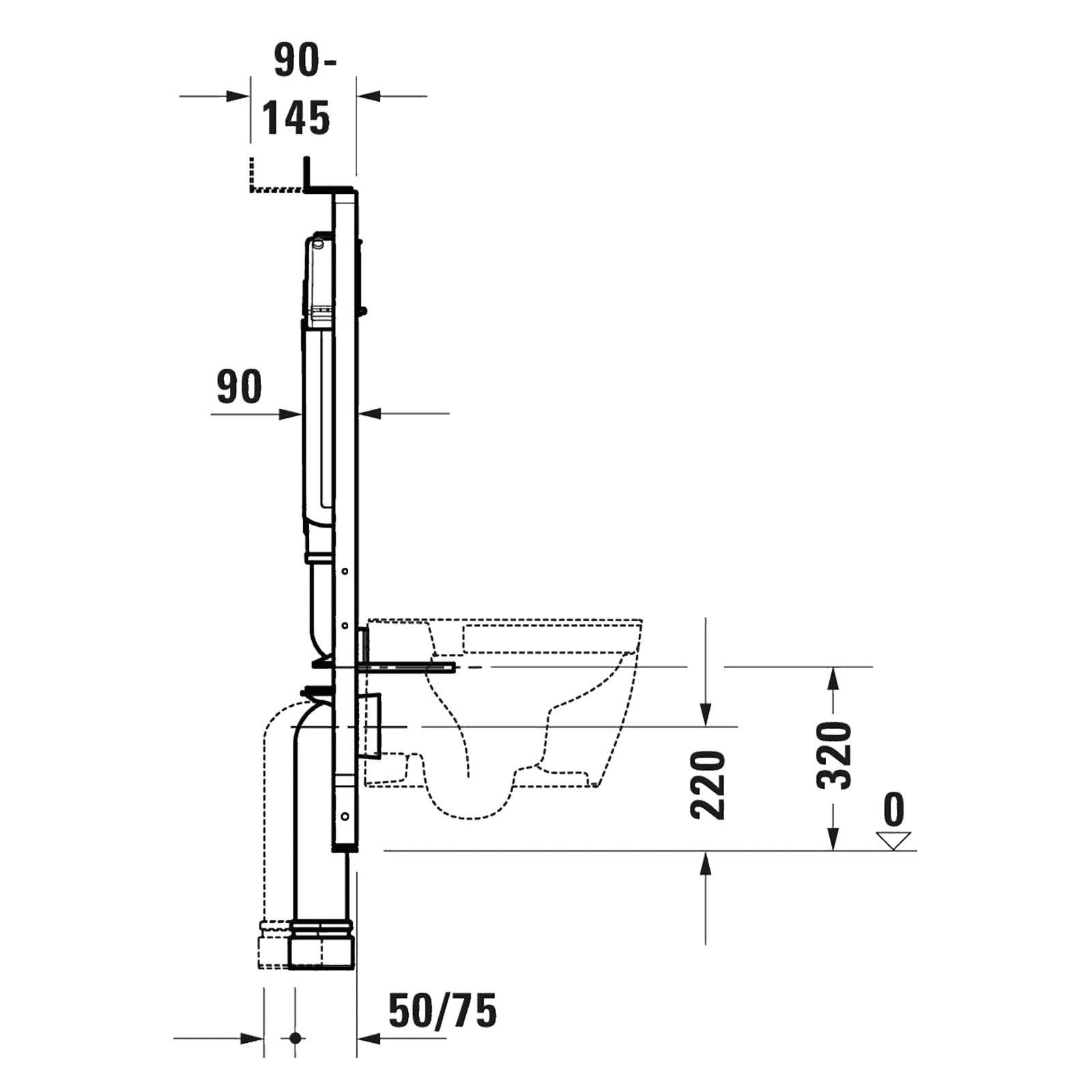 Duravit Gömme Rezervuar Alçıpan Duvar Uyumlu, 9 cm WD1031000000