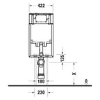 Duravit Gömme Rezervuar Tuğla Duvar Uyumlu, 8cm WD1030000000+6952001095