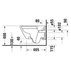 Duravit Klozet D-Neo Asma, Kapak Dahil, Mat Antrasit 2577398975+21698900