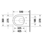 Duravit Klozet D-Neo Asma, Kapak Dahil, Mat Antrasit 2577398975+21698900