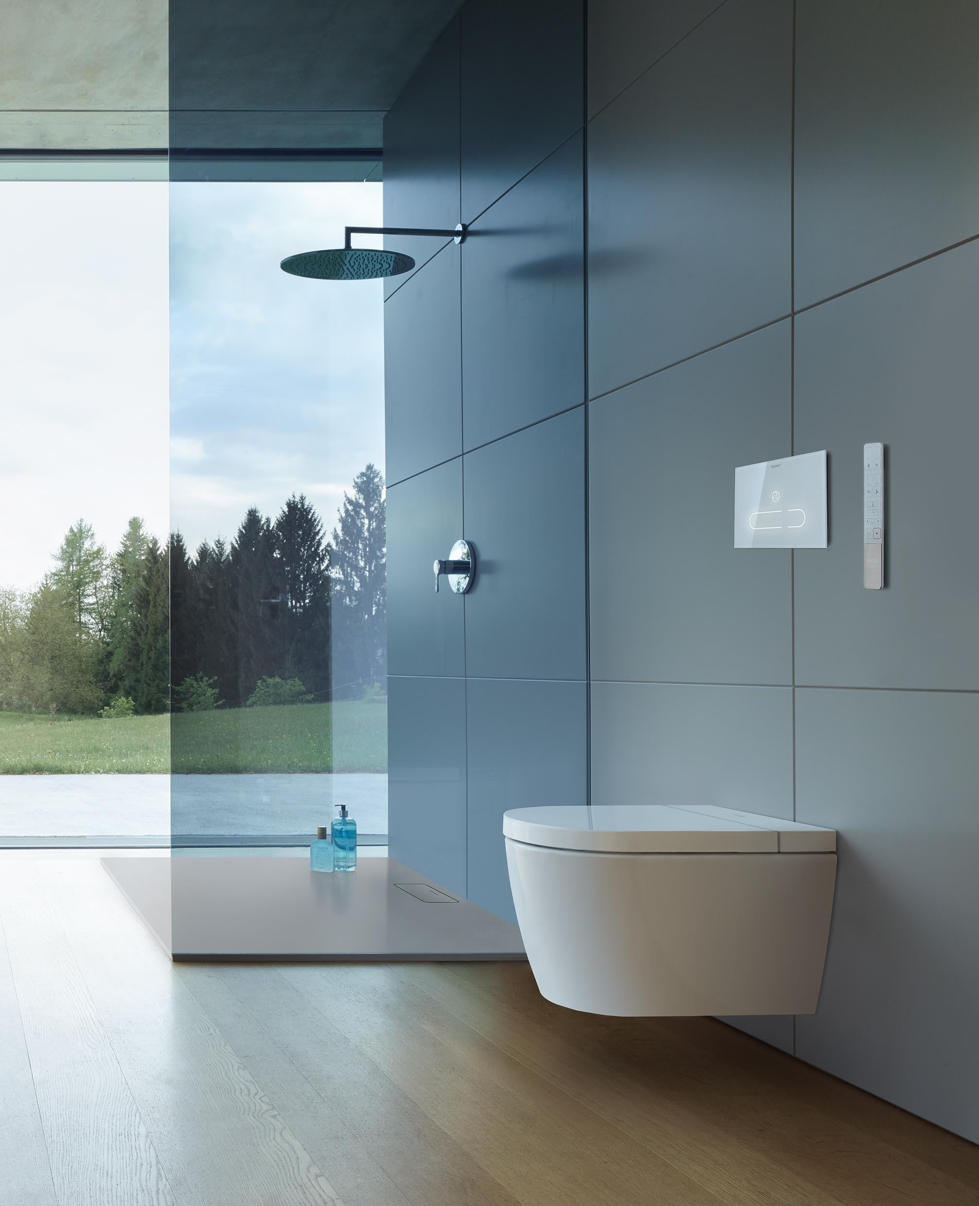 Duravit Klozet Seti Akıllı SensoWash® Starck f / ME by Starck Asma Klozet Alpin Beyaz 612000012000320+2510092000