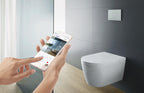 Duravit Klozet Seti Akıllı SensoWash® Starck f / ME by Starck Asma Klozet Alpin Beyaz 612000012000320+2510092000