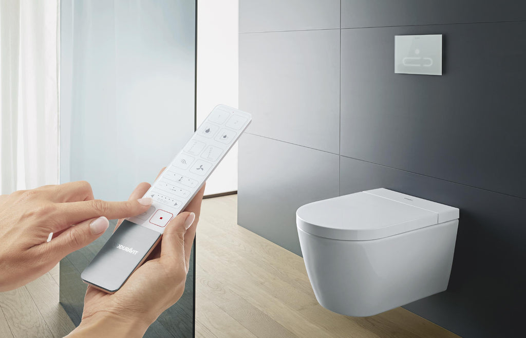Duravit Klozet Seti Akıllı SensoWash® Starck f / ME by Starck Asma Klozet Alpin Beyaz 612000012000320+2510092000