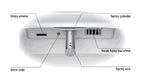 Duravit Klozet Seti Akıllı SensoWash® Starck f / ME by Starck Asma Klozet Alpin Beyaz 612000012000320+2510092000