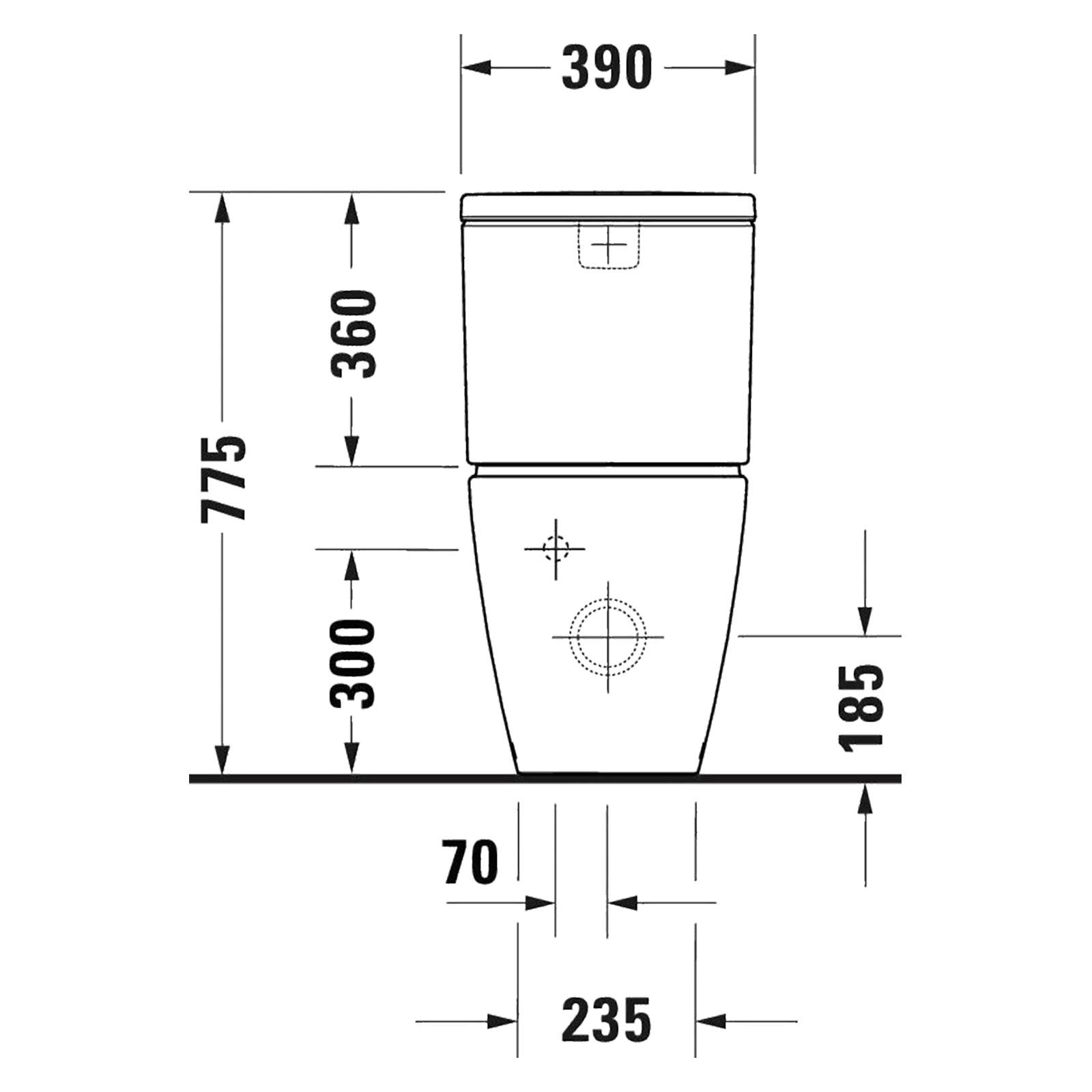 Duravit Klozet Seti D-Neo Serisi Rezervuarlı, Beyaz  2002390075
