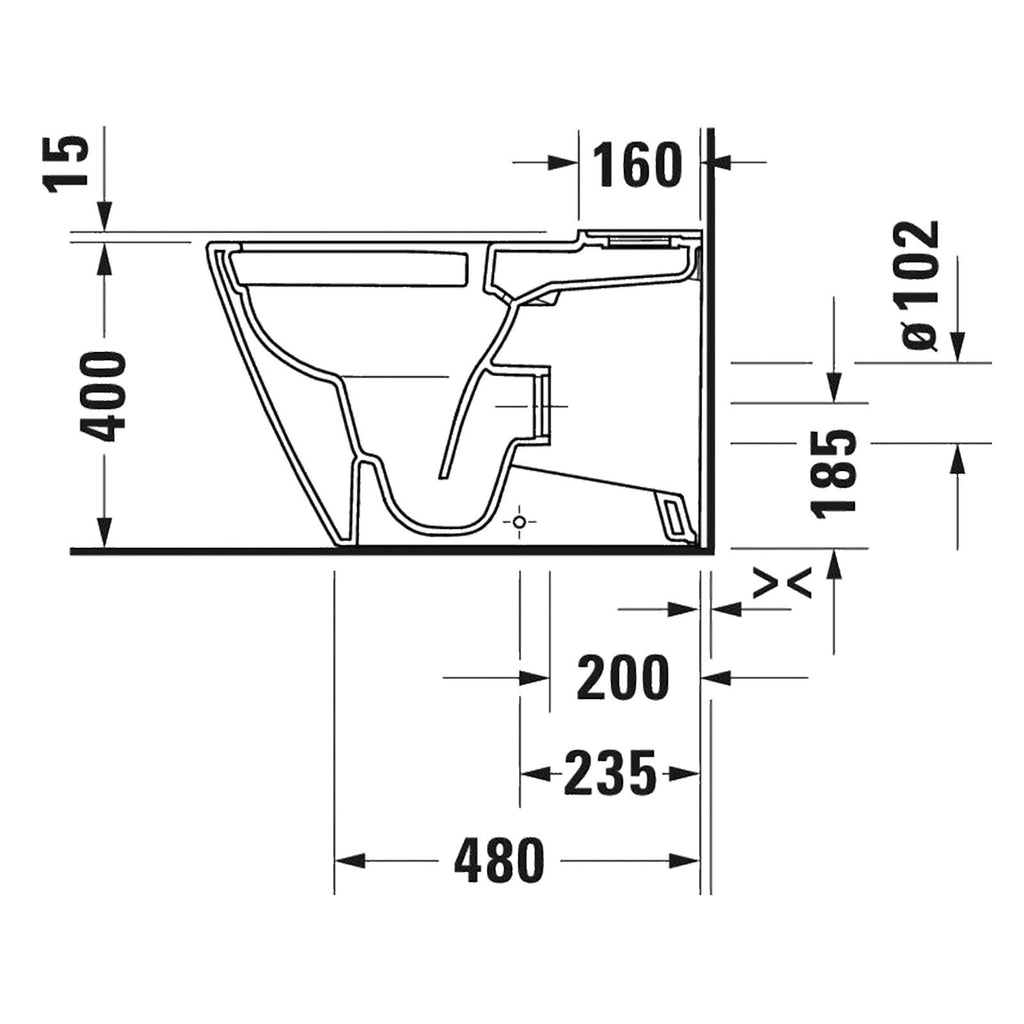 Duravit Klozet Seti D-Neo Serisi Rezervuarlı, Beyaz  2002390075