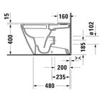 Duravit Klozet Seti D-Neo Serisi Rezervuarlı, Beyaz  2002390075