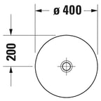 Duravit Lavabo D-Neo Çanak 40 cm, Beyaz  2371400070
