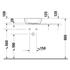 Duravit Lavabo D-Neo Çanak 40 cm, Beyaz  2371400070