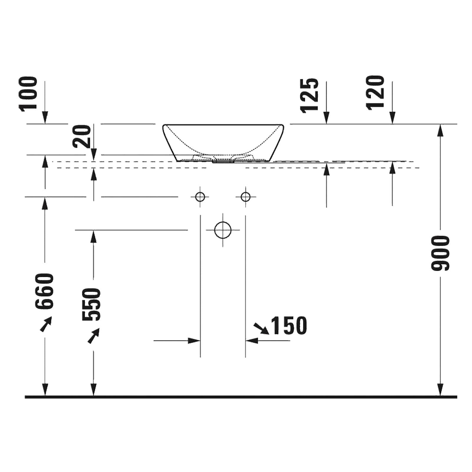 Duravit Lavabo D-Neo Çanak 40 cm, Beyaz  2371400070
