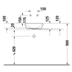 Duravit Lavabo D-Neo Çanak 40 cm, Beyaz  2371400070