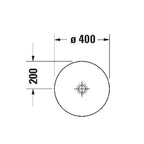 Duravit Lavabo D-Neo Çanak 40 cm, Mat Antrasit 2371401370