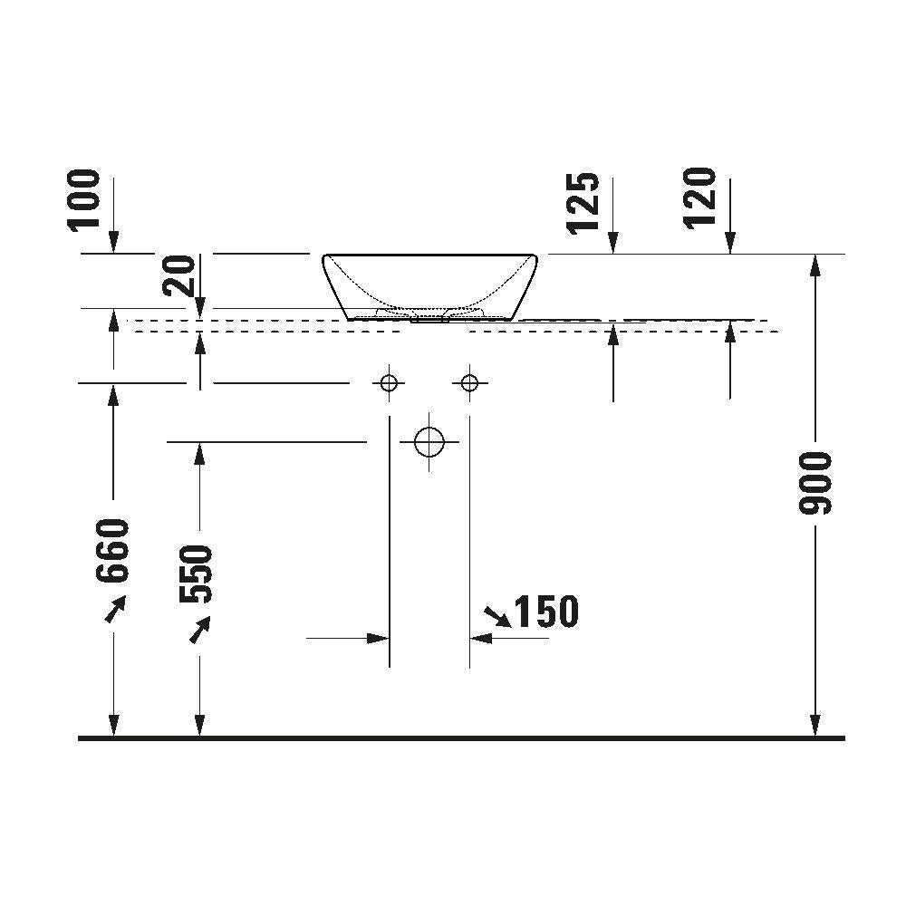 Duravit Lavabo D-Neo Çanak 40 cm, Mat Antrasit 2371401370