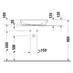 Duravit Lavabo D-Neo Çanak 60 x 40 cm, Beyaz 2372600070