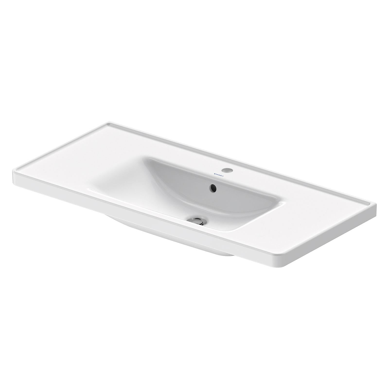 Duravit Lavabo D-Neo Etejerli Tezgah Üstü 105 x 48 cm, Beyaz 2367100000