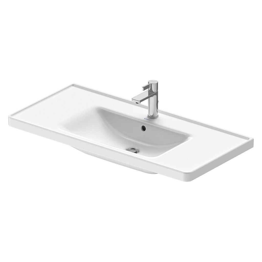 Duravit Lavabo D-Neo Etejerli Tezgah Üstü 105 x 48 cm, Beyaz 2367100000