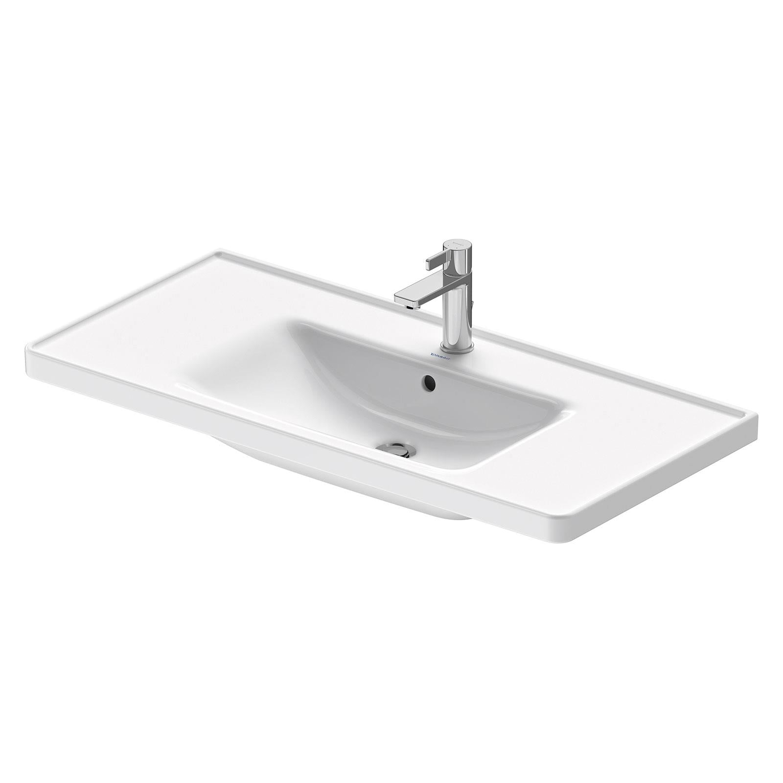 Duravit Lavabo D-Neo Etejerli Tezgah Üstü 105 x 48 cm, Beyaz 2367100000
