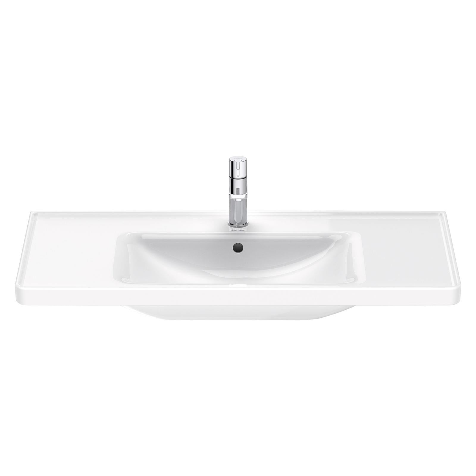 Duravit Lavabo D-Neo Etejerli Tezgah Üstü 105 x 48 cm, Beyaz 2367100000