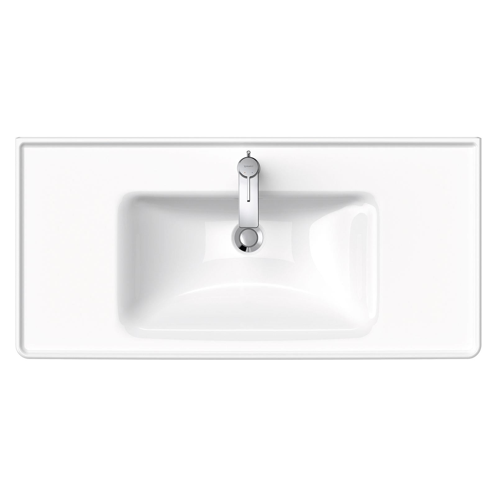 Duravit Lavabo D-Neo Etejerli Tezgah Üstü 105 x 48 cm, Beyaz 2367100000